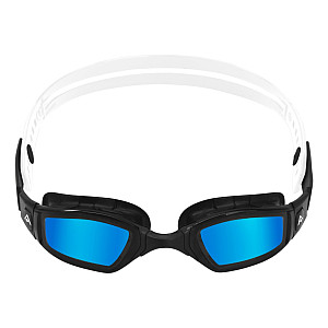 Schwimmbrille Michael Phelps NINJA BLUE Titanspiegelglas - Schwarz/Weiss