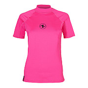 Damen-Lycra-Shirt Aqua Lung RASHGUARD SLIM FIT rosa, kurzärmelig