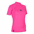 Damen-Lycra-Shirt Aqua Lung RASHGUARD SLIM FIT rosa, kurzärmelig