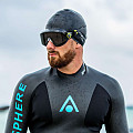 Schwimmbrille Aqua Sphere DEFY.ULTRA dunkle Gläser schwarz/gelb