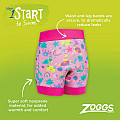 Neopren-Badeanzug für Baby Zoggs SWIMSURE NAPPY SEA QUEEN