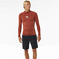 Herren-Lycra-T-Shirt RIP CURL WAVES, langärmlig