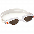 Schwimmbrille Aqua Sphere KAIMAN EXO polarisierte Gläser braun - weiß/orange