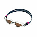 Schwimmbrille Aqua Sphere KAYENNE SMALL polarisierte Gläser braun - weiß grau