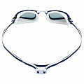 Aqua Sphere FASTLANE Schwimmbrille aus Titan. Spiegelglas rot - marineblau/rot