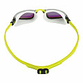 Aqua Sphere FASTLANE Schwimmbrille aus Titan. gelbes Spiegelglas - Weiß/Gelb